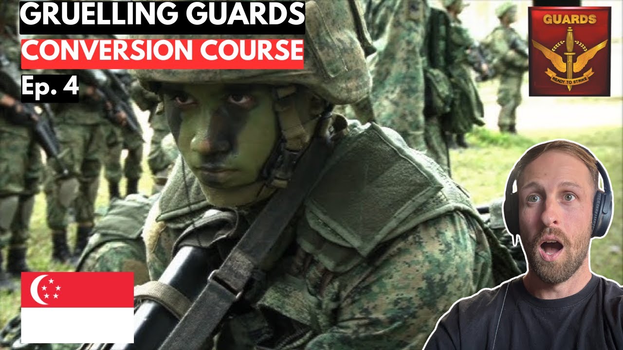 Singapore Armed Forces  Gruelling Guards Conversion Course Ep  4 British Solider reacts
