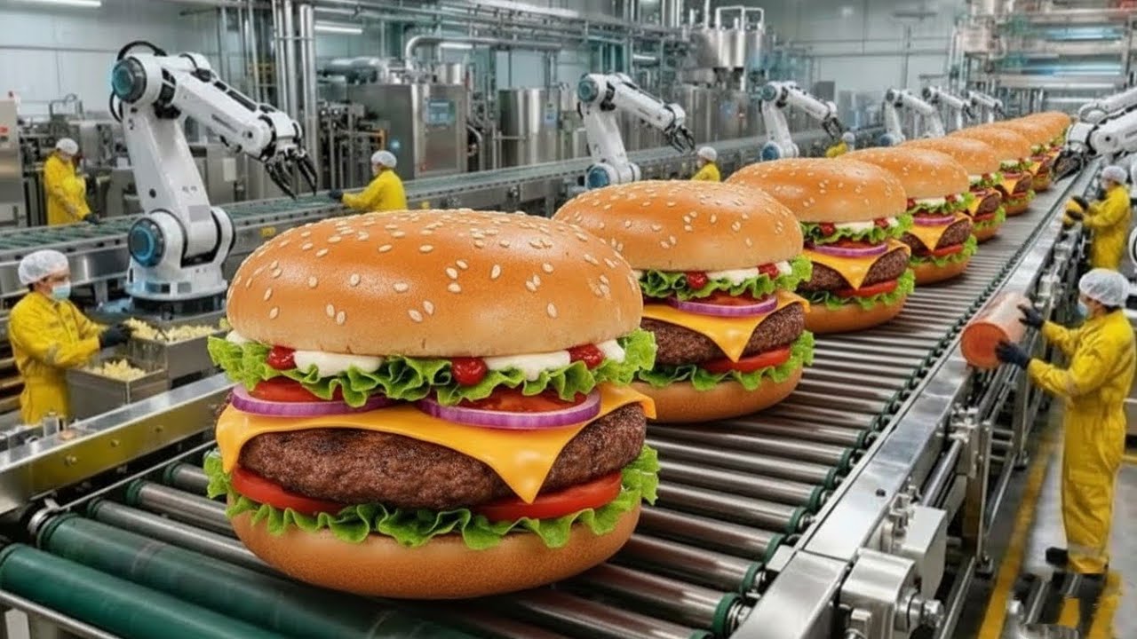 Inside the McDonald's Hamburger Factory &ndash; From Beef to Perfect Burger (Full Process)