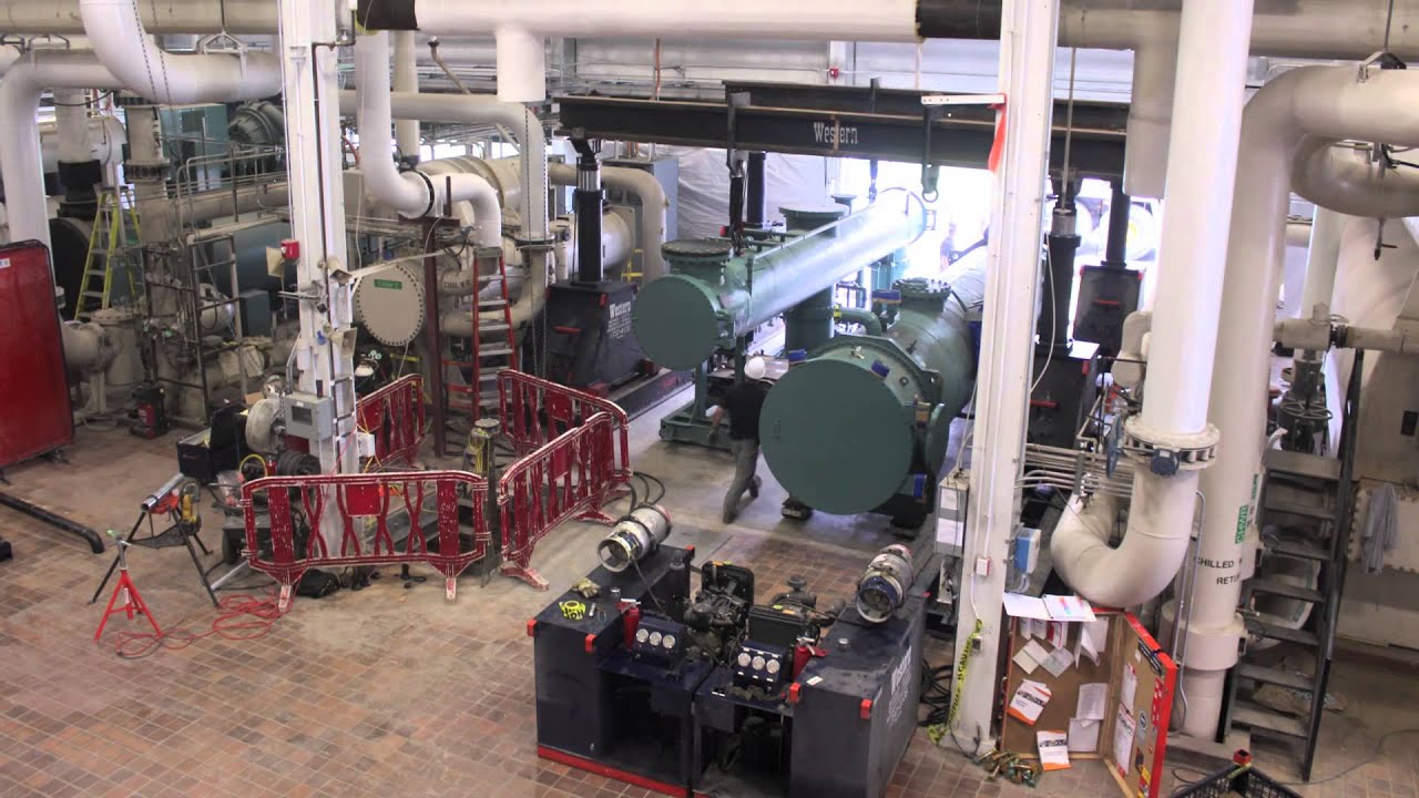 Steam Turbine Chiller Installation at York University