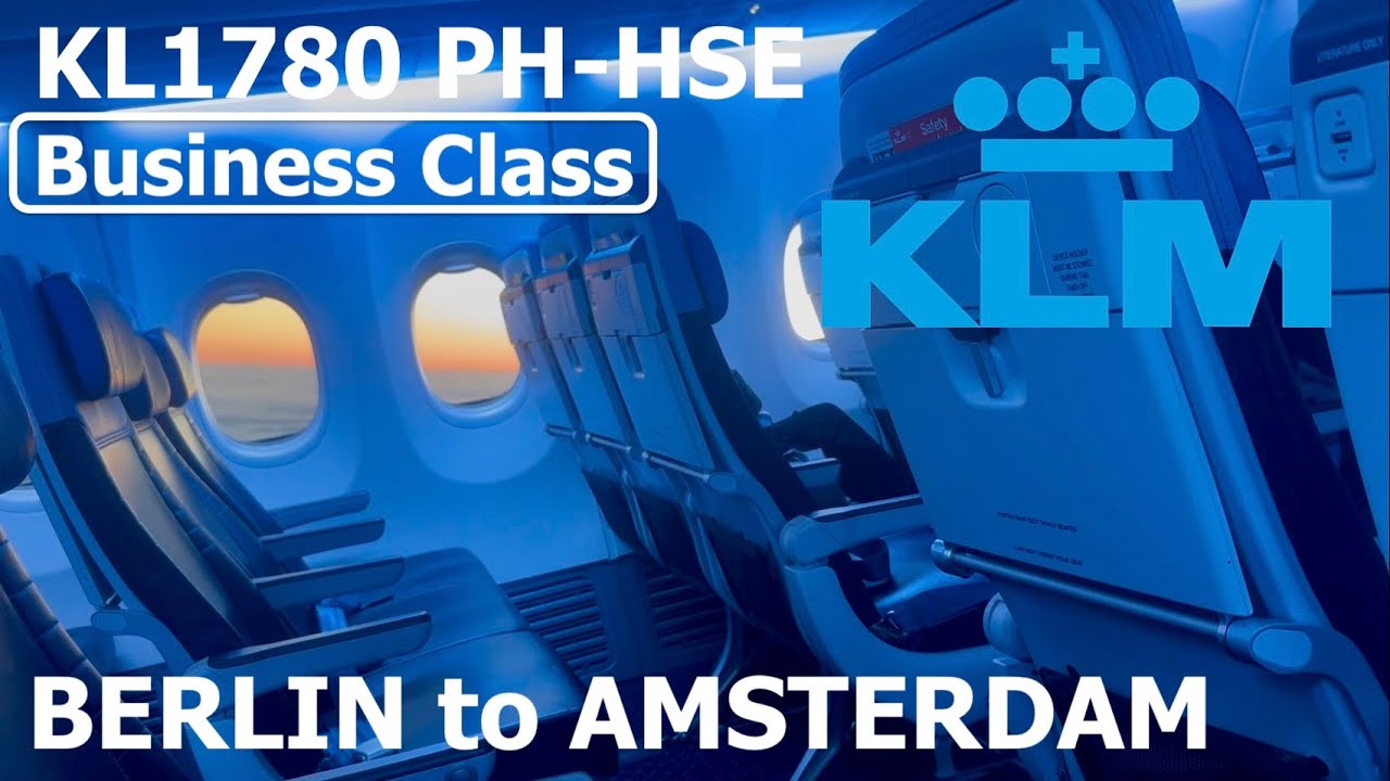 KLM 1780 PH-HSE Boeing B737-8K2 Из Берлина в Амстердам #бизнескласс #klmroyaldutchairlines