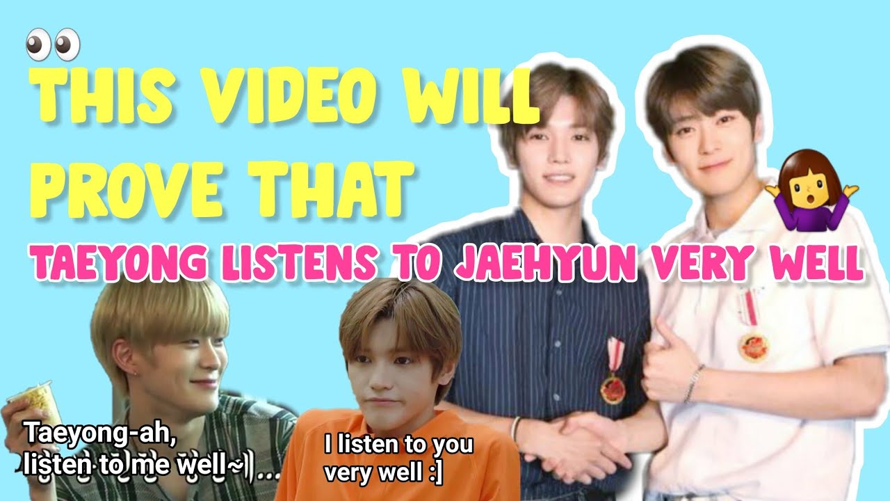 This video will prove that Taeyong listens to Jaehyun very well...🤷‍♀️
