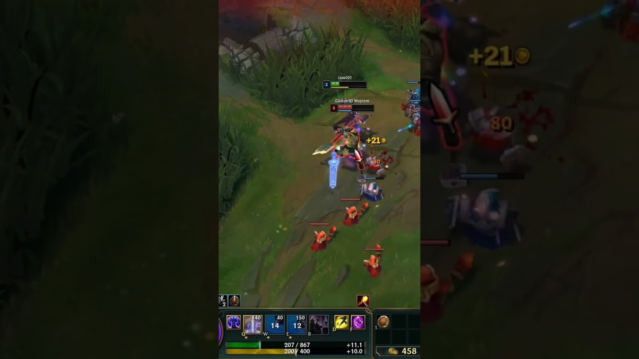 Shen vs Nasus shield comes in clutch 🔵 #leagueoflegends