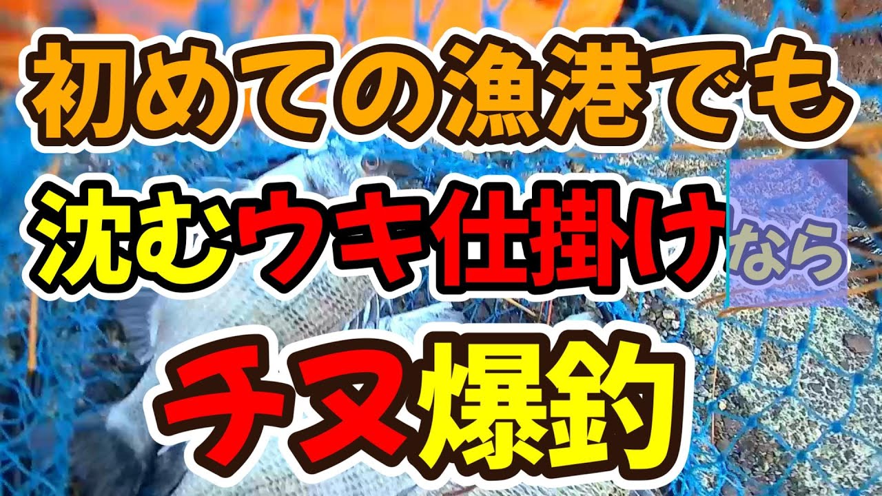 初めて挑む漁港でも、シンプルで簡単な沈むウキ仕掛けなら、流しておくだけでチヌ爆釣（仕掛け解説あり）
