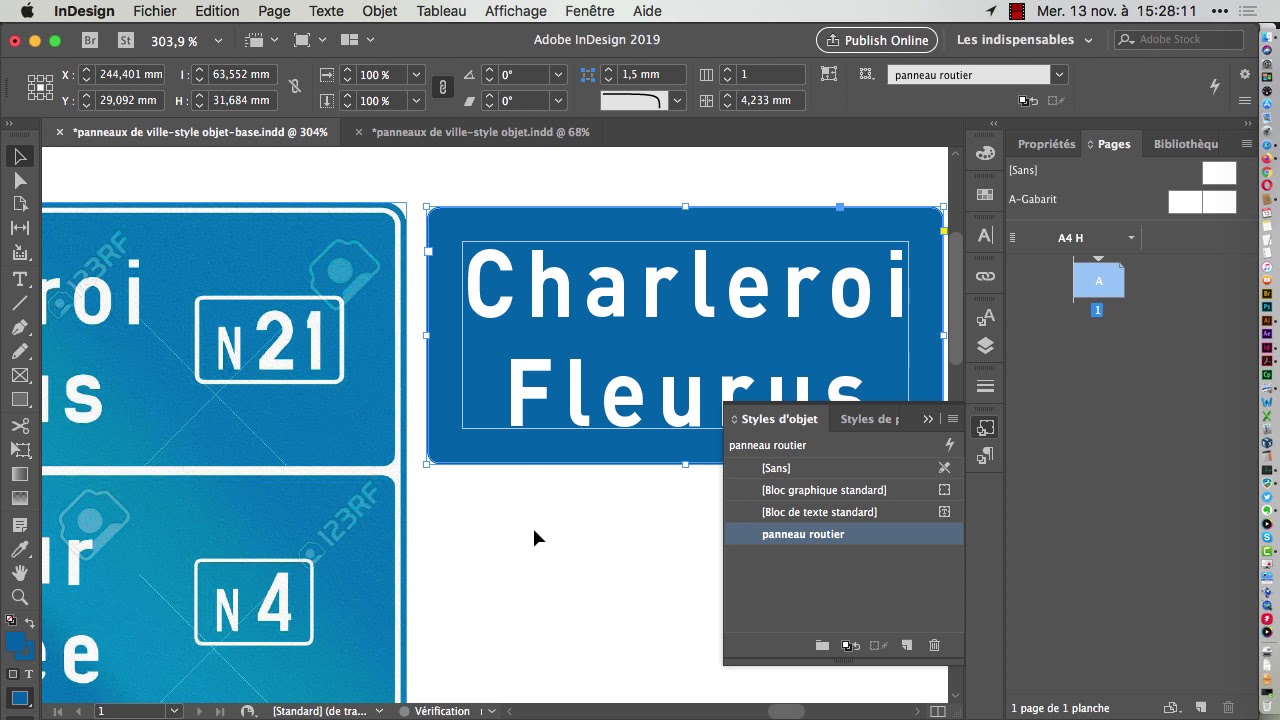 Adobe InDesign : les Styles objets