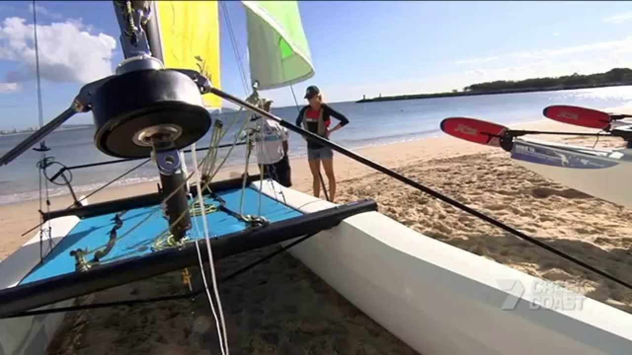 Hobie T2 and Hobie 16 sailing - Creek to Coast.