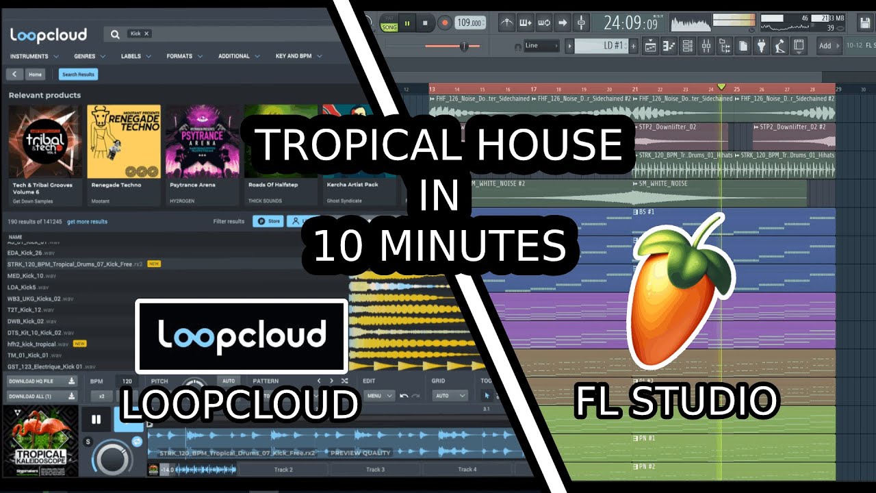 MAKE TROPICAL HOUSE TRACK IN 10 MINUTES