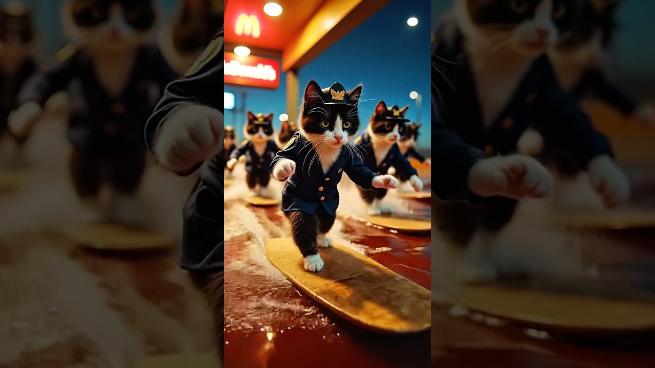 100 CATS vs MCDONALD&rsquo;S 🤯🤯 #ai #mcdonalds #shrekmcdonalds