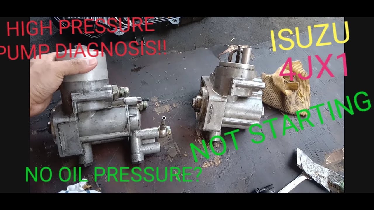 4JX1 NOT STARTING.. LOW OIL PRESSURE ISSUE