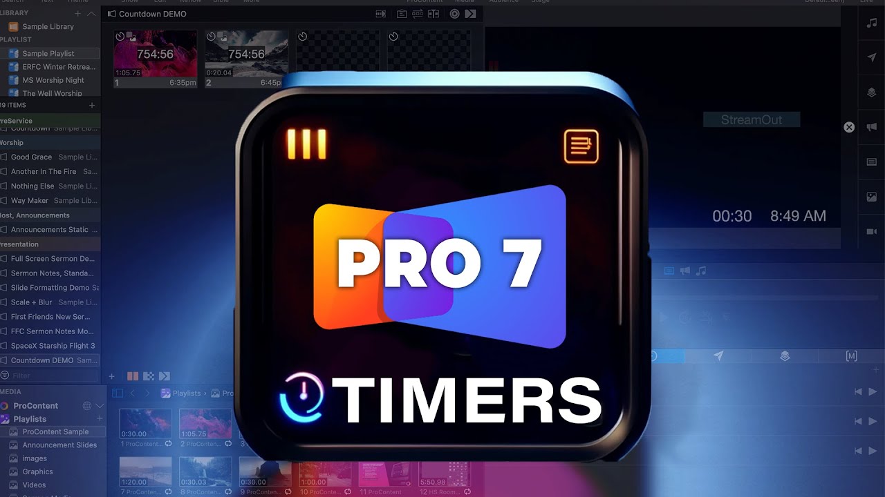 3 типа таймеров в ProPresenter 7 и обучение их использованию