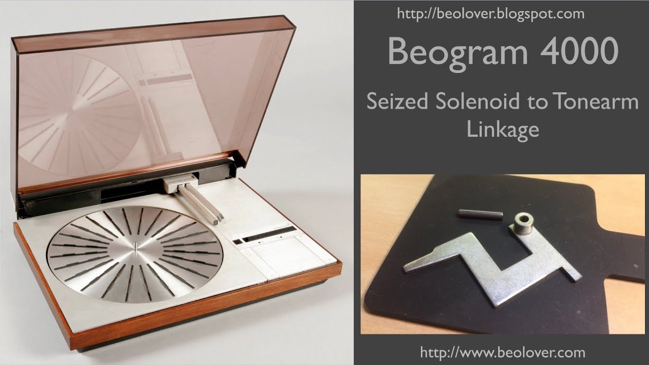 Beogram 4000: Seized Solenoid to Tonearm Linkage