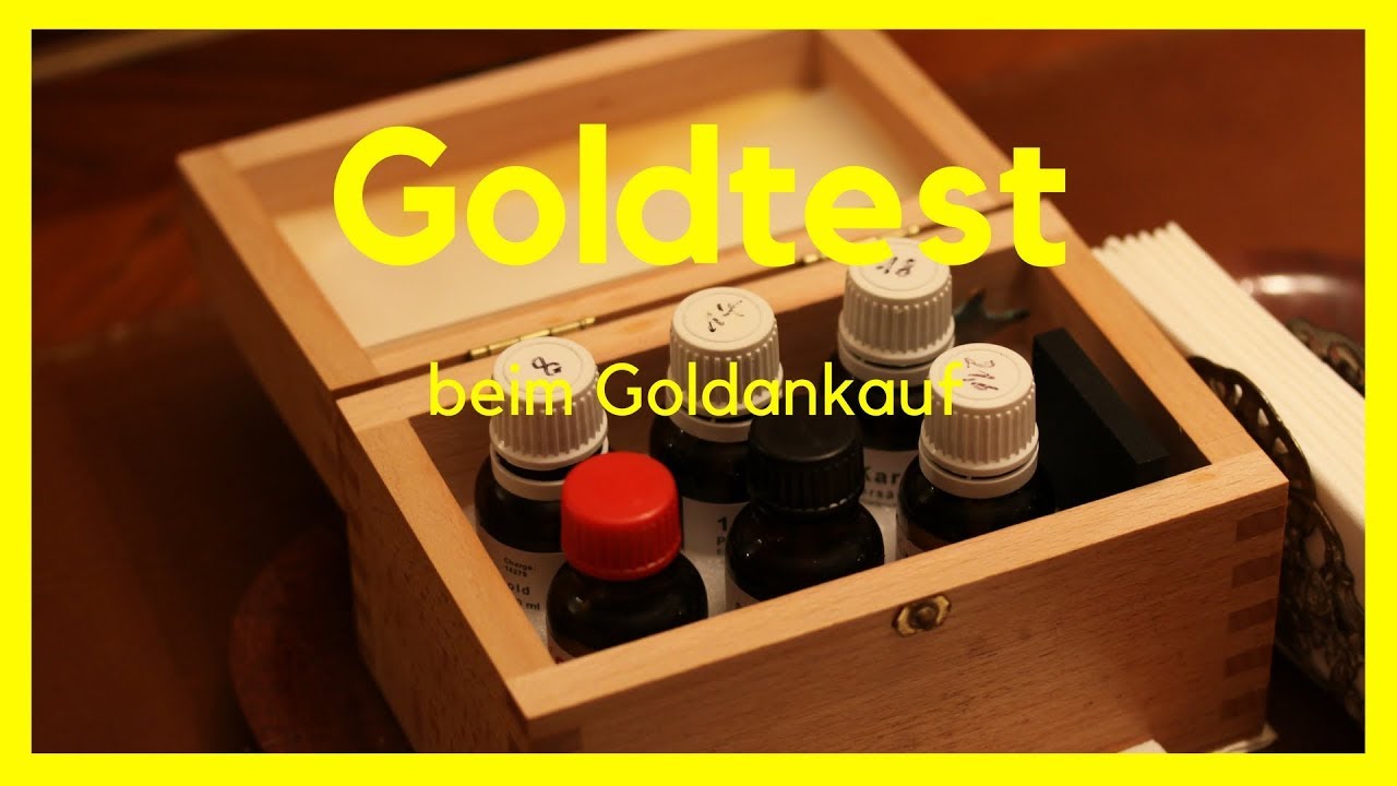 Prüfsäure, der Goldtest beim Goldankauf.