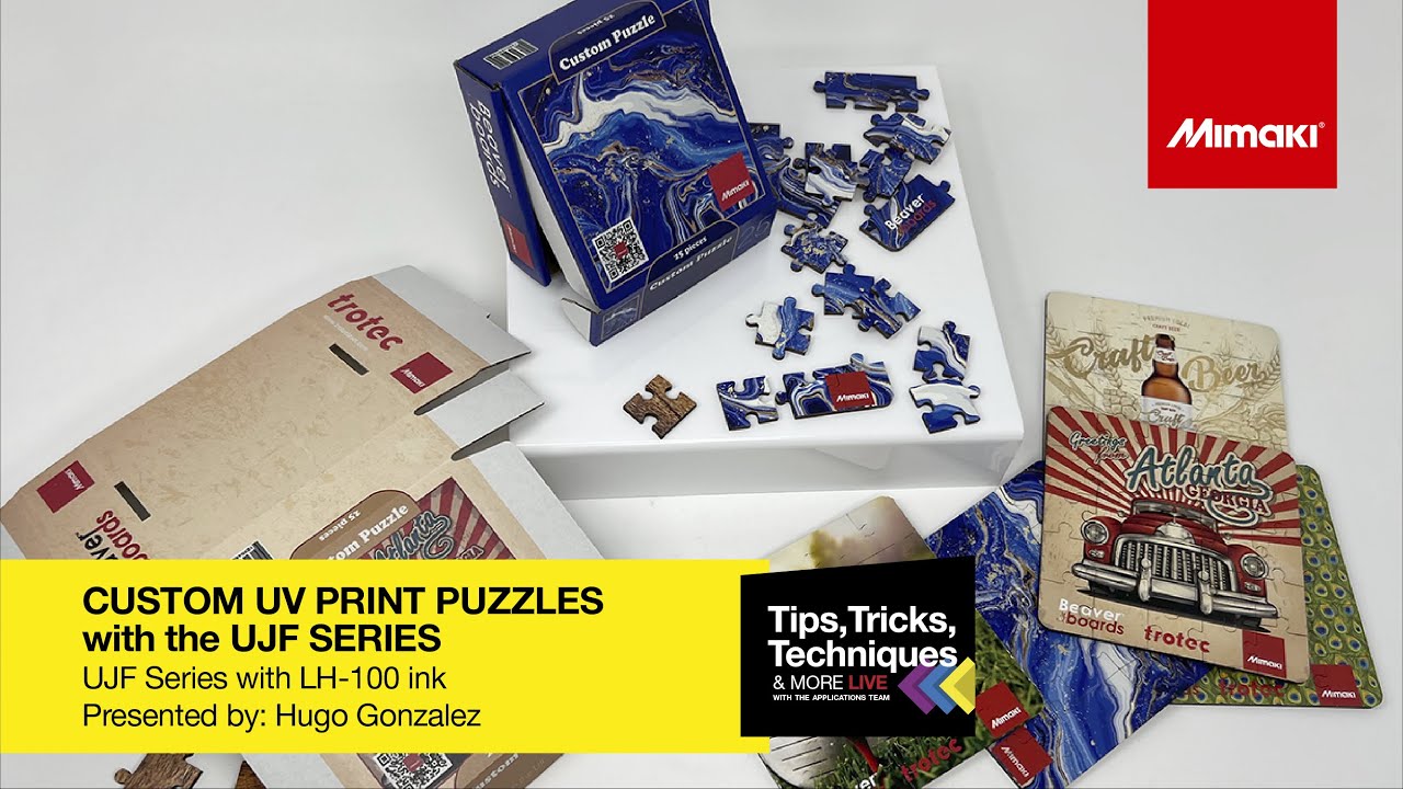 Custom UV Print Puzzles with the UJF Series ~ Tips, Tricks, and Techniques