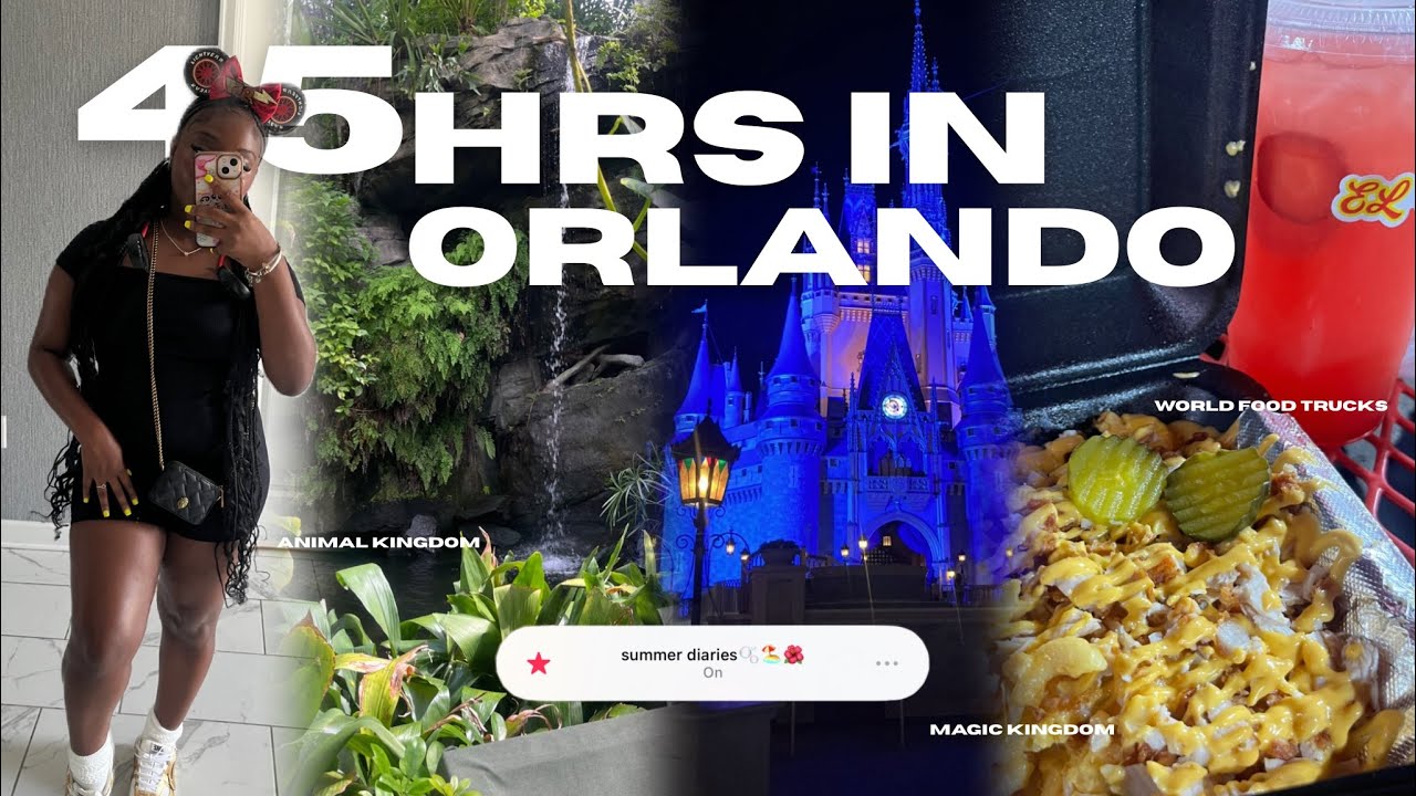 SUMMER DIARIES 003: 45 HRS IN ORLANDO🩵|| Disney World, World Food Trucks, OOTD’s, etc… ||