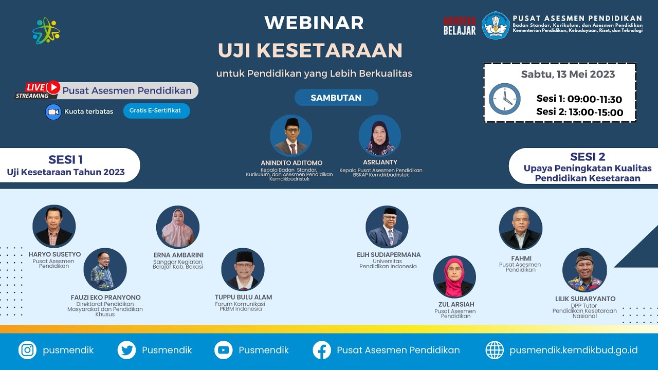 Siniar Uji Kesetaraaan: Uji Kesetaraan Untuk Pendidikan Yang Lebih Berkualitas