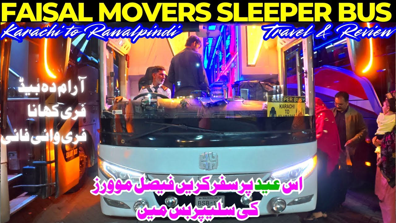 Faisal Movers SLEEPER Bus is Really BETTER Than Other Buses | Karachi to Rawalpindi Review