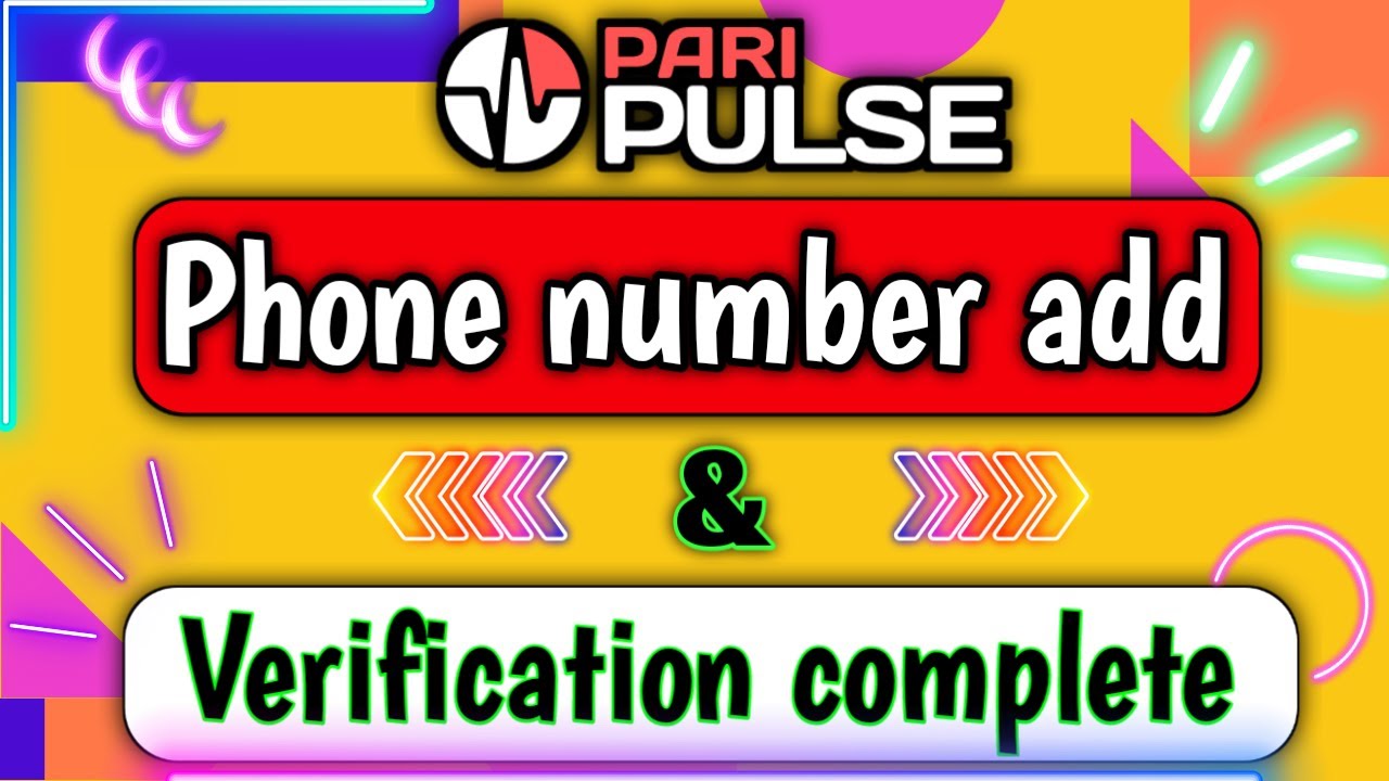 PariPulse Phone Number Add & Verify 2025 | Step-by-Step Account Verification Process