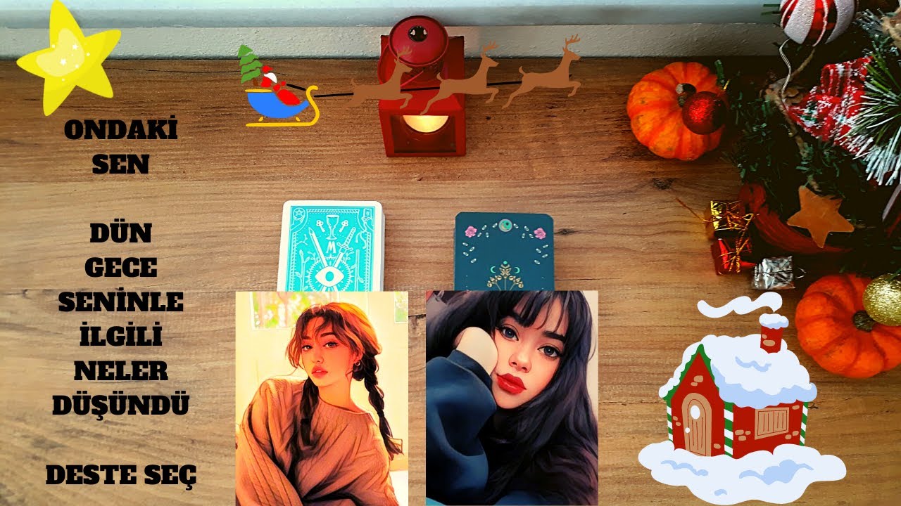 ONDAKİ SEN/ Dün Gece Seninle İlgili Neler Düşündü💯#tarot #desteseç