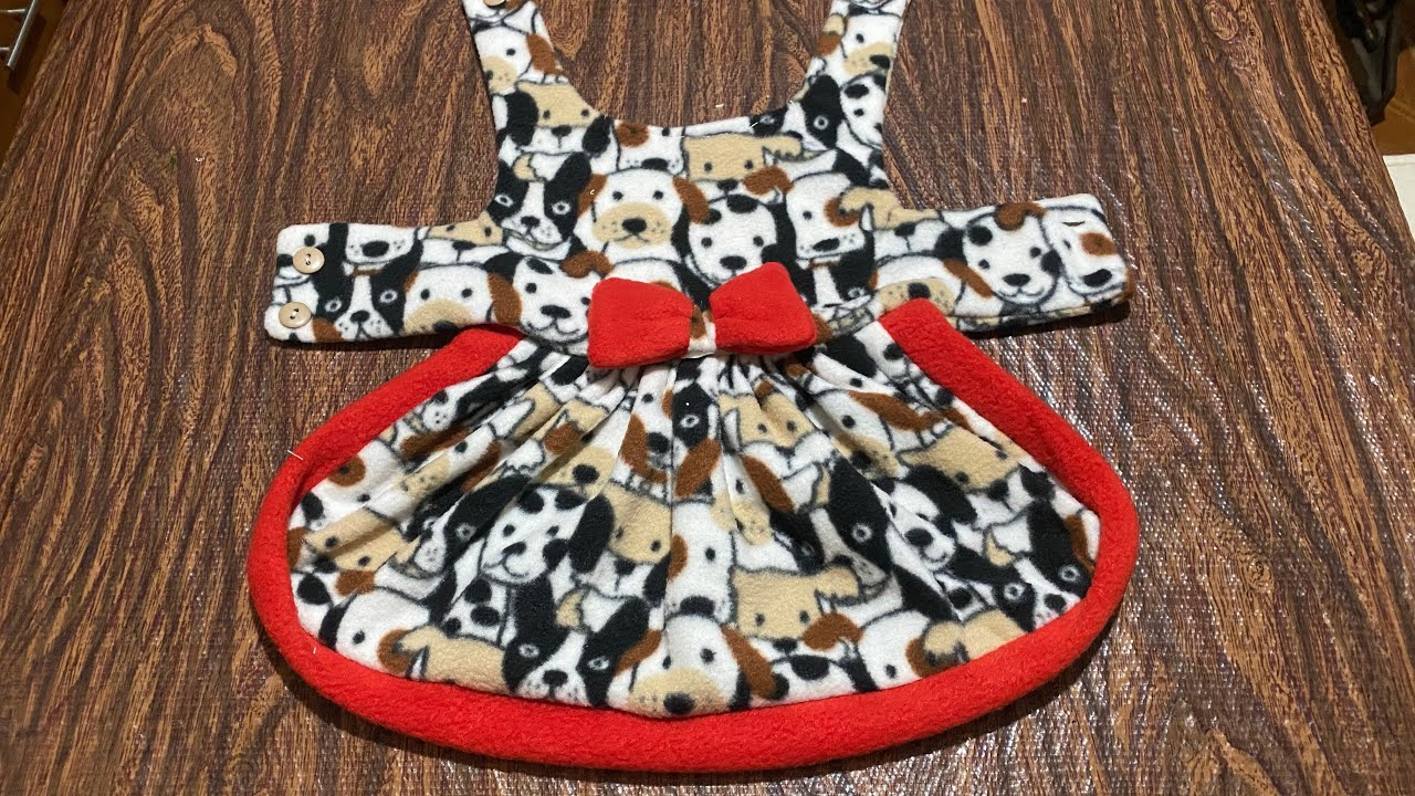 DIY Vestido para perrita una forma fácil de hacer 🐶
