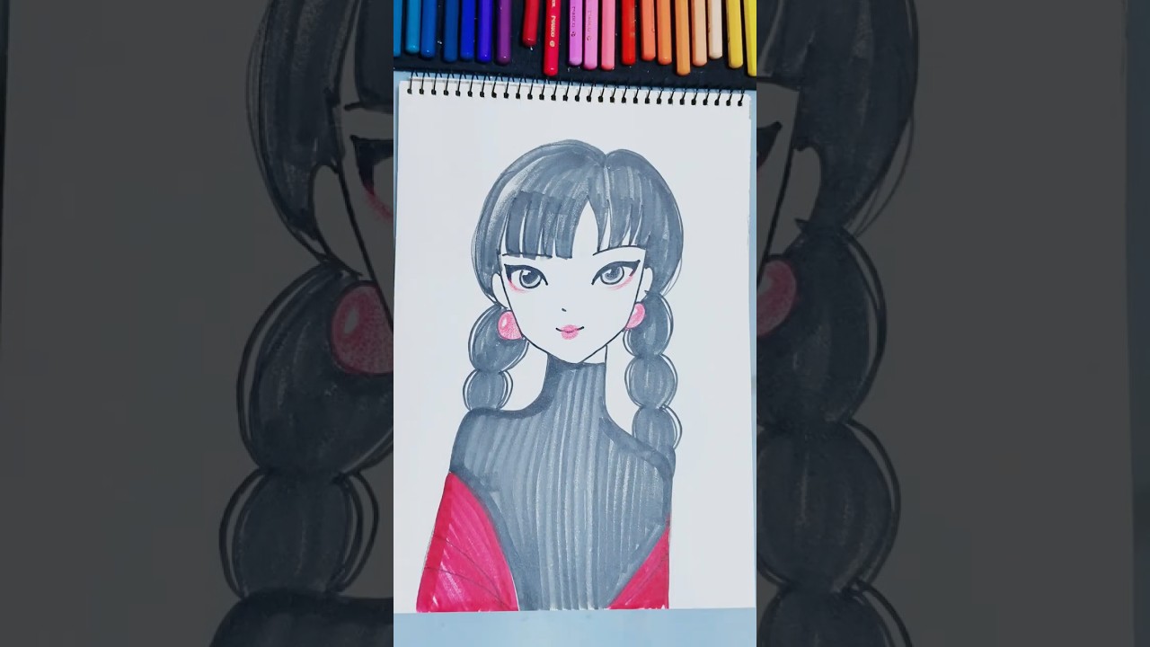 Oddly Satisfying Simple Portrait Sketch