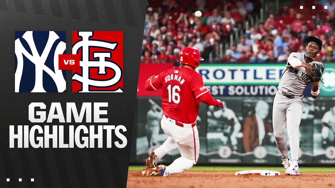Yankees vs. Cardinals Game Highlights (8/15/25) | MLB Highlights