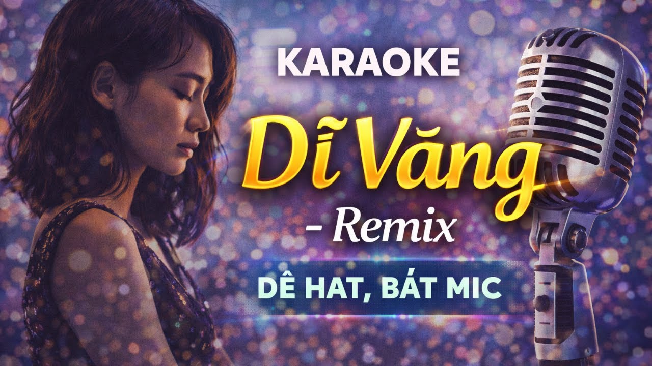Karaoke Dĩ Vãng – Remix | Nhạc Trữ Tình Remix Dễ Hát, Bắt Mic