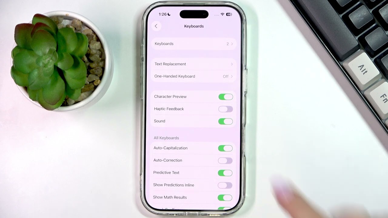 iPhone 17 &mdash; как включить предварительный просмотр символов на клавиатуре