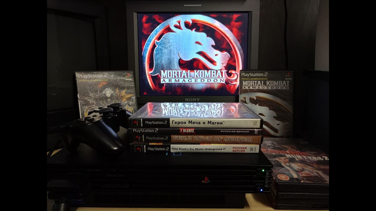Распаковка PlayStation 2 FAT + HDD Network Adapter