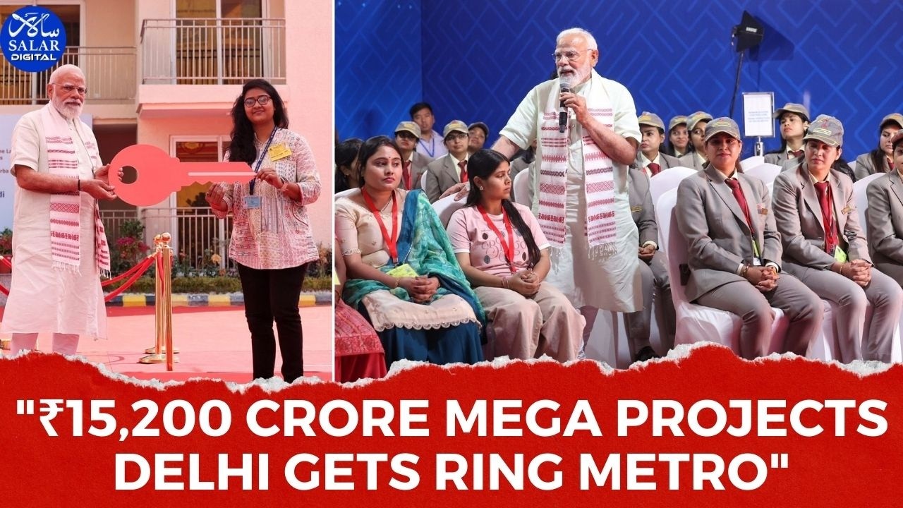 PM Modi Launches ₹15,200 Crore Housing & Delhi Metro Projects in Capital