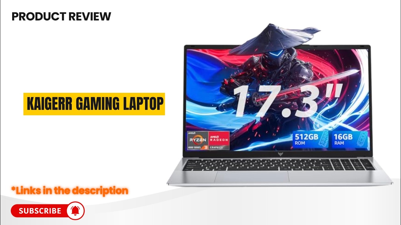 KAIGERR 17.3” Ryzen 4300U Laptop Review 🔥 16GB RAM + 512GB SSD | Best Big-Screen Business Laptop?