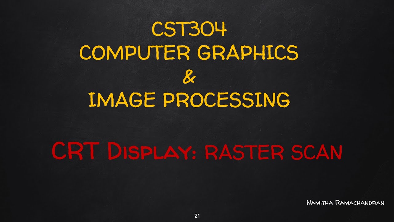 RASTER SCAN DISPLAY