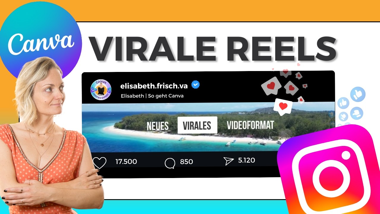 Neues virales Instagram Reel-Format (5120x1080) in Canva erstellen 🚀