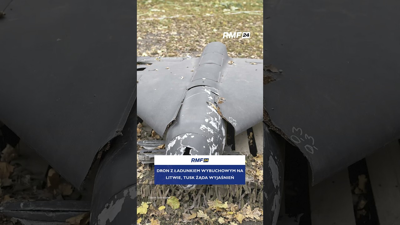Dron z ładunkiem wybuchowym na Litwie, Tusk żąda wyjaśnień