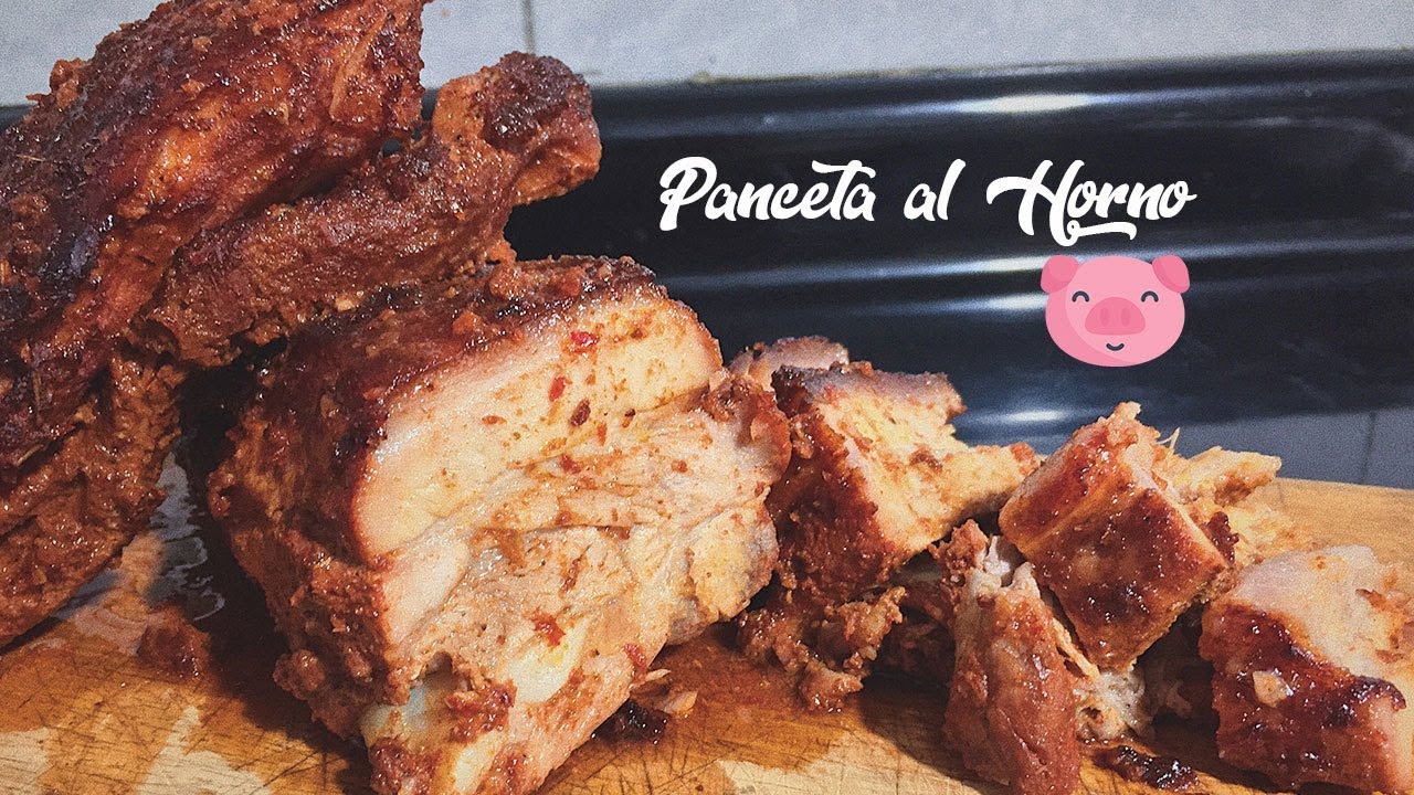 PANCETA AL HORNO 😋🍖 - Caramelizada y Perfecta.