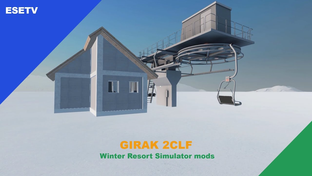 Girak 2CLF, Winter Resort Simulator mod showcase