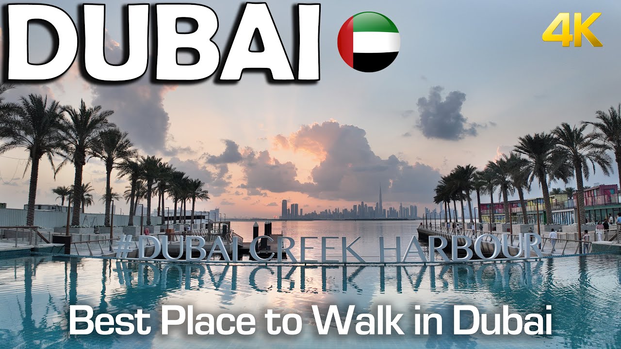 Best Place to walk in DUBAI | Creek Harbour | walk and explore 4K
