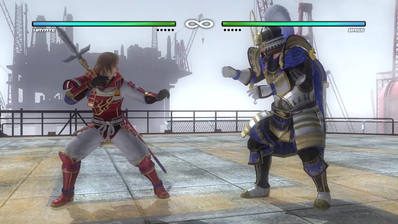 DEAD OR ALIVE 5 - Hayate VS Bass - Samurai Warriors Mashup Costume