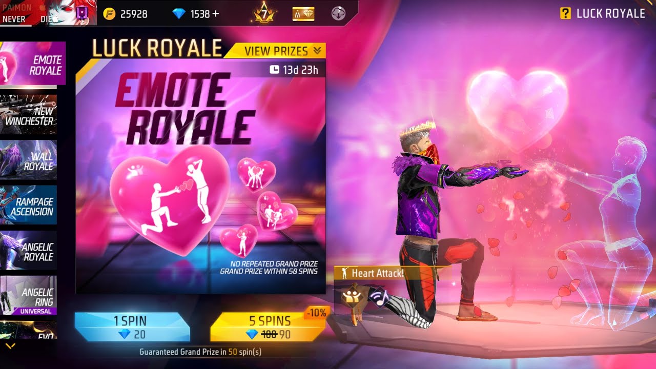 SPIN EMOTE ROYALE EVENT UNLOCK FREE FIRE 🔥 