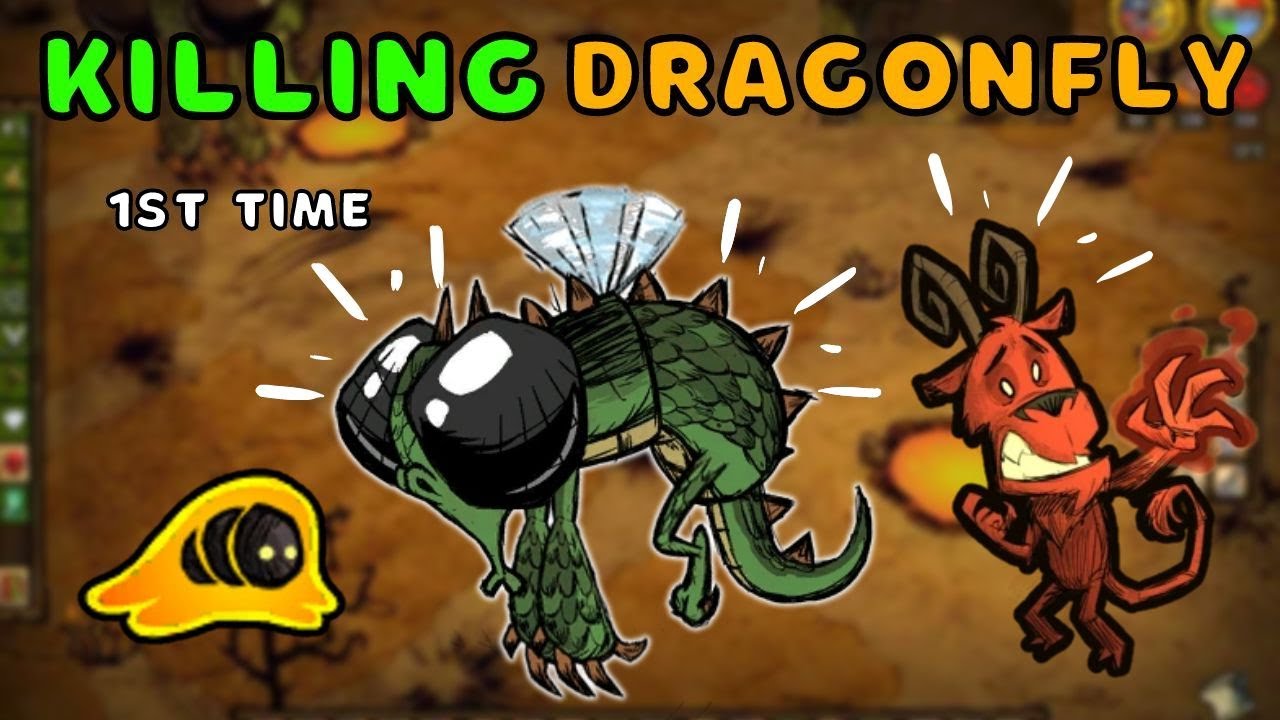 Dont Starve Together : Dragonfly Raid Boss NO Panflute Wortox Healing Method