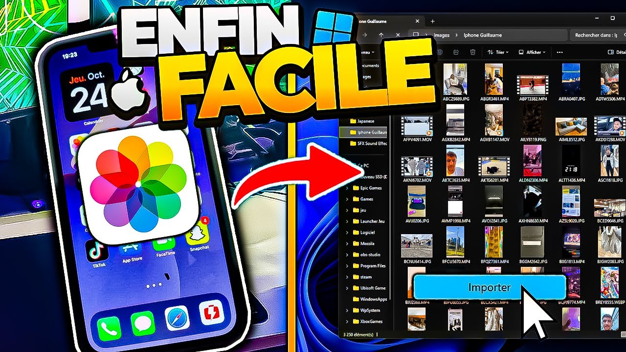 Transférer ses PHOTOS IPHONE Sur PC Ultra Facilement !