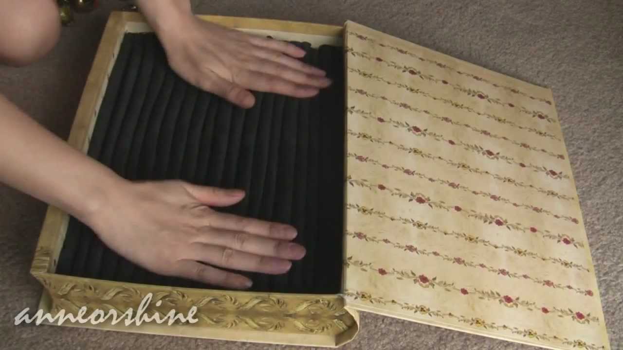 DIY: Easy to Make Jewelry and Statement Ring Storage Box.  Great Gift Idea!