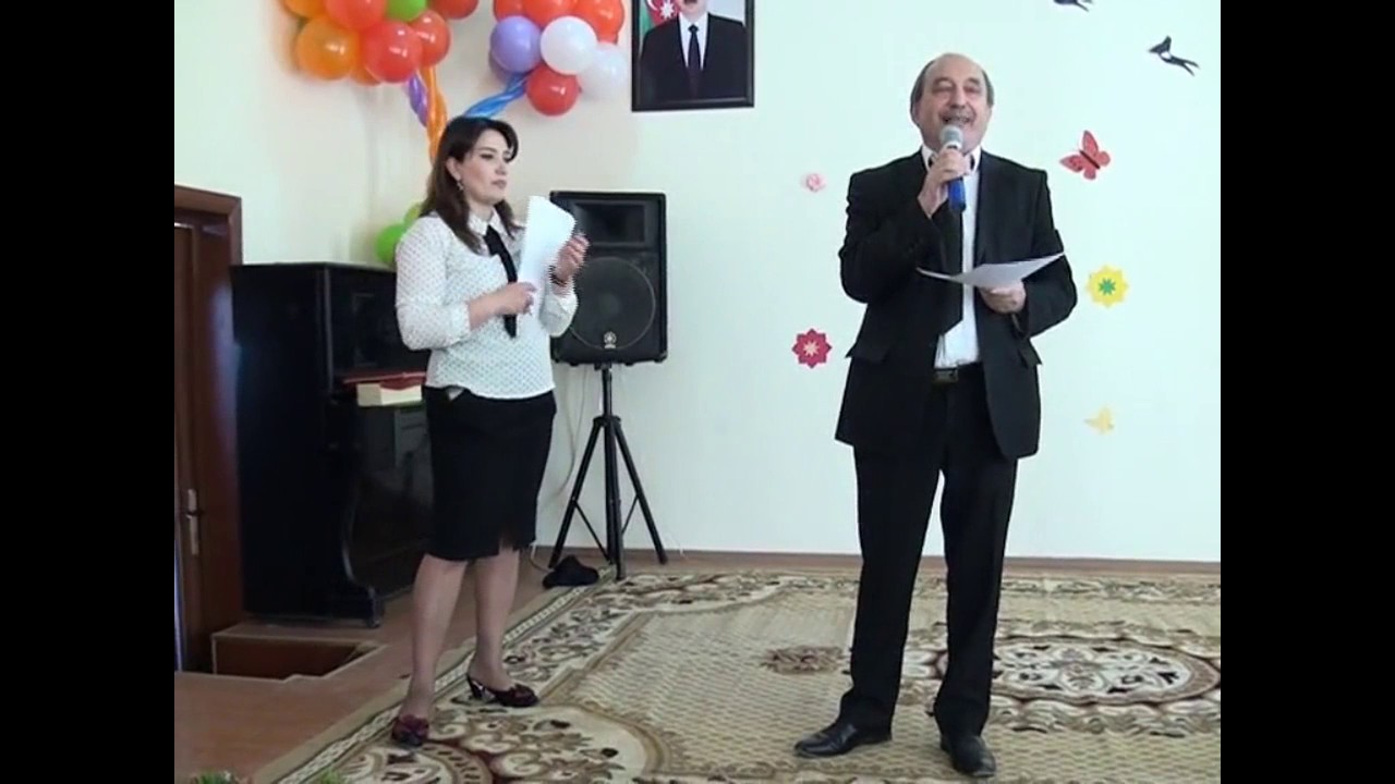 Novruz şənliyi-Məktəbin direktoru İlham Həsənovun çıxışı