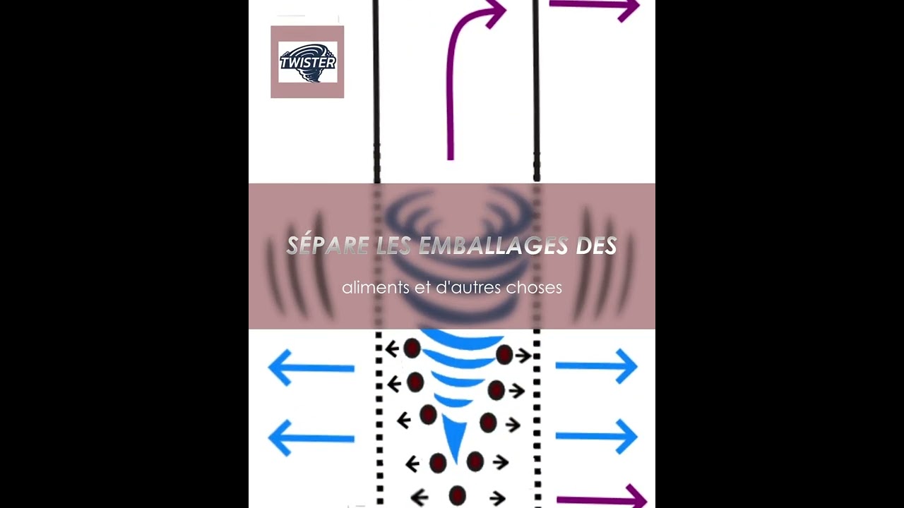 Le Twister par Drycake - Déconditionneur de Déchets Alimentaires