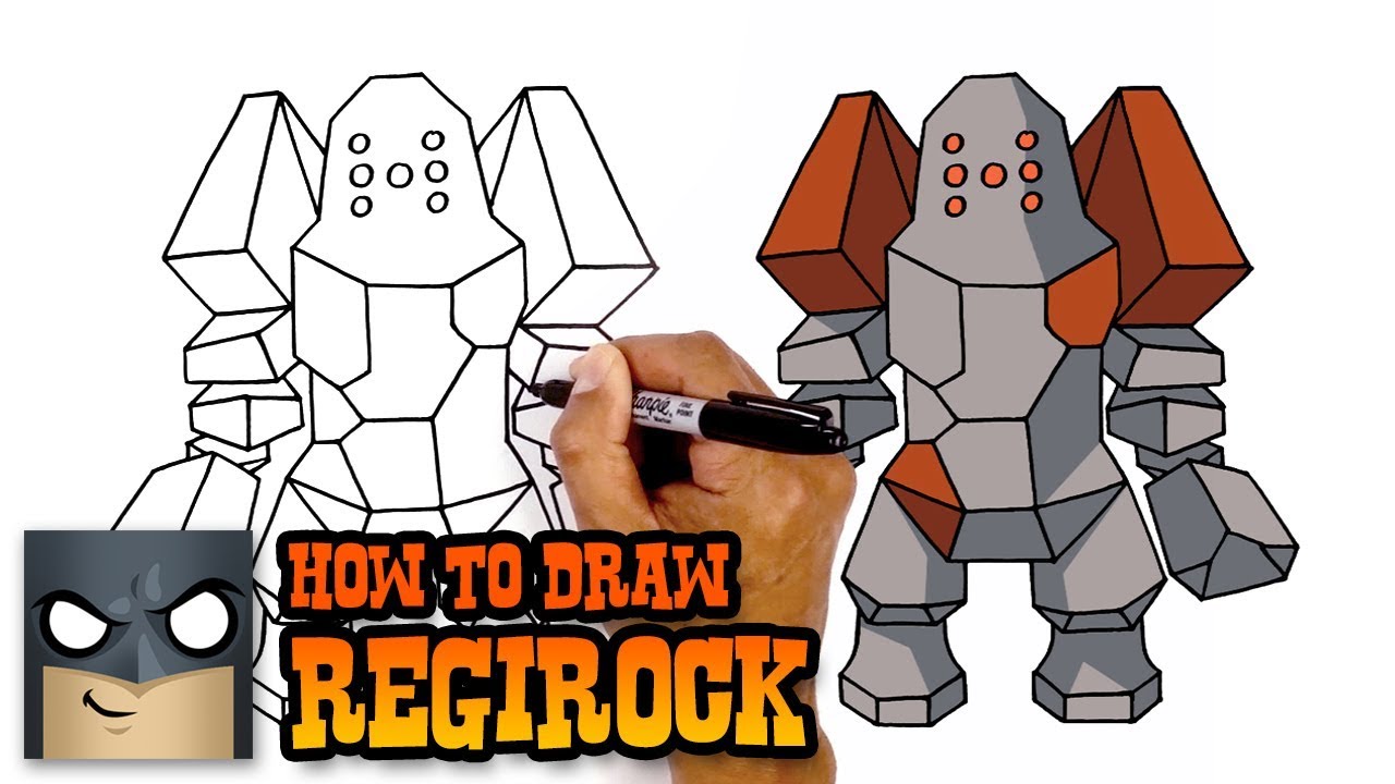 How to Draw Pokemon | Regirock | Step by Step