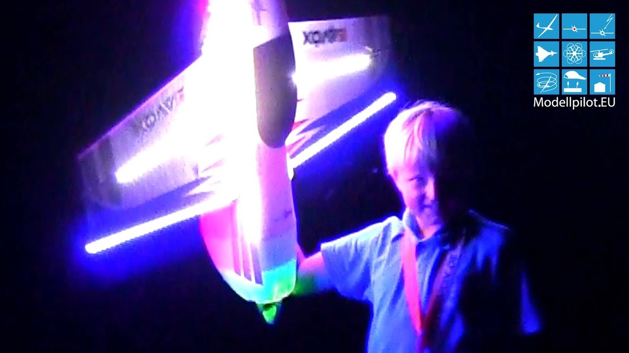 KATANA 3D EPP HOBBYKING & UMX YAK 54 E-FLITE with LED STRIPS MARTIN MÜNSTER & LUCA BAUMANN