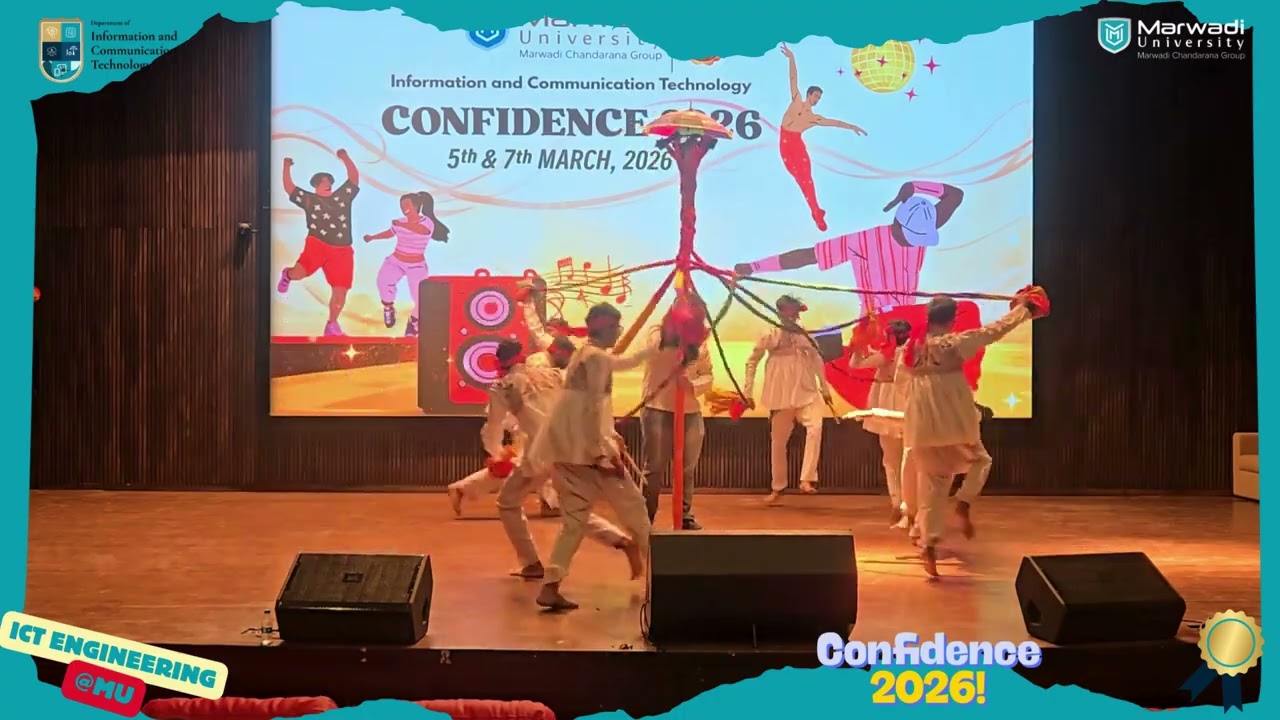 Garba Dance Performance | CONFIDENCE 2026 | ICT Department | Marwadi University