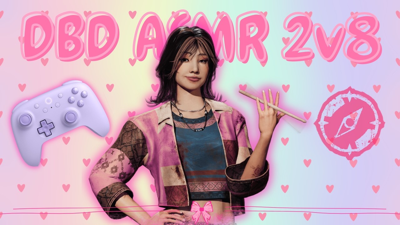 | DBD ASMR | PLAYING 2V8 SCOUT AS VEE WITH A CONTROLLER | Clicky button sounds ( &bull;̀ &omega; &bull;́ )✧