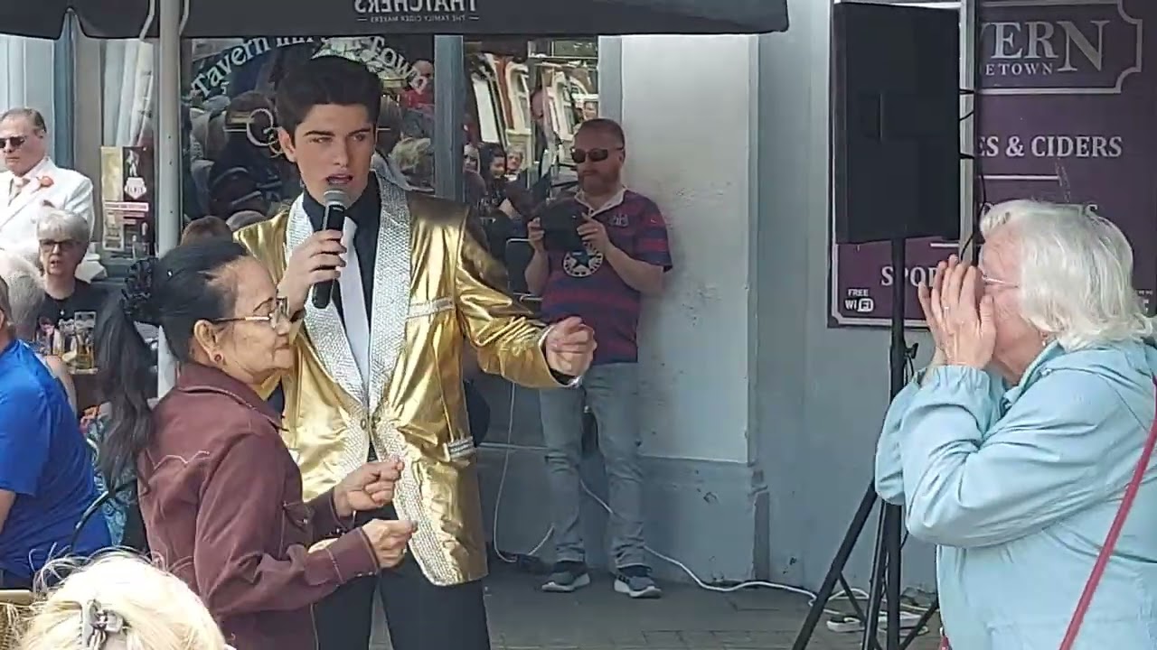 Emilio Santoro as Elvis, Devil in Disguise,  Weston super Mare  2022