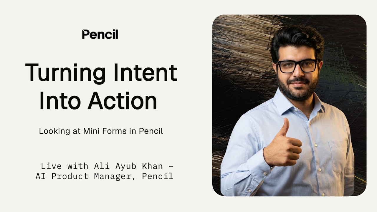 🚀 Mini Forms: Turning Intent Into Action Inside Pencil