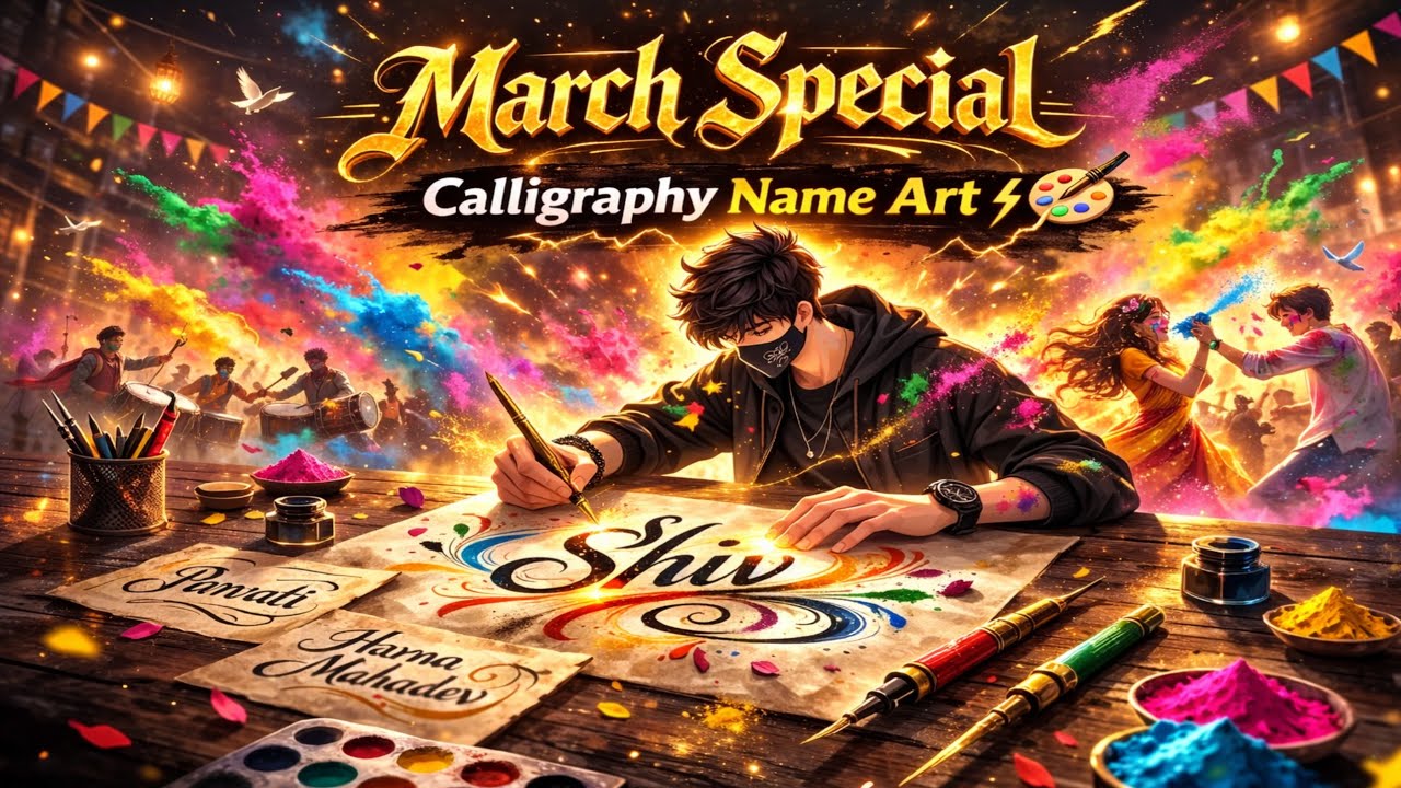 🕉️🔱|| CALLIGRAPHY 🎁 Name Art || 🎀💕