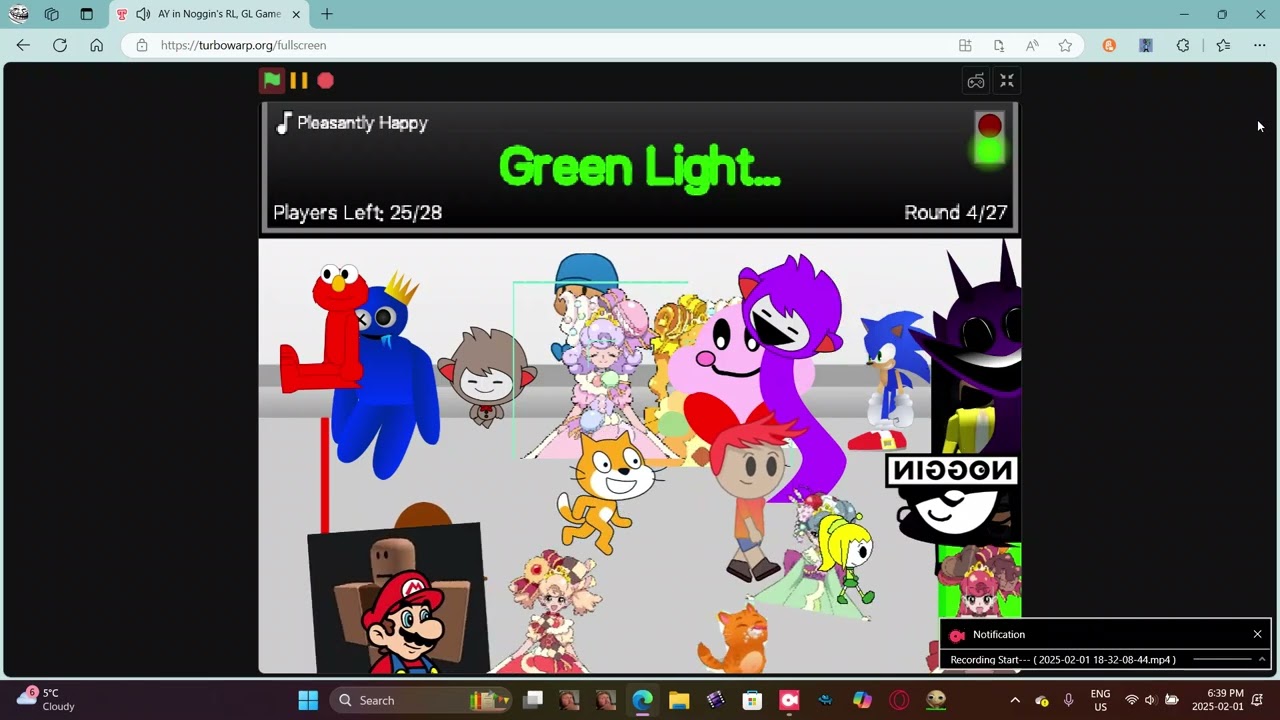 Ay In Red Light Green Light 28 Players (Winner Nina Phase 3)